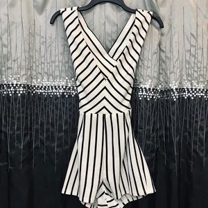 HYFVE Black and White Romper